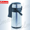 DOUBLE WALL STAINLESS STEEL VACUUM PUMPING AIRPOT COFFEE AIROPT TEA FLASK 2.2L,2.5L,3.0L,3.5L,4.0L